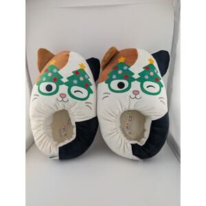 Squishmallows Women's Slippers Size 8/9 Christmas Cam Calico Cat Squishmallow